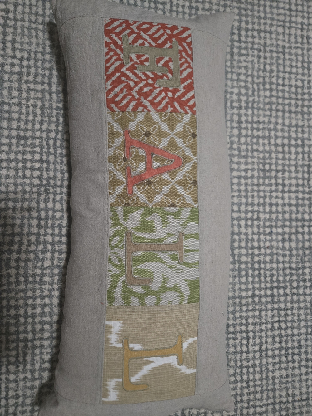 Fall Patchwork Lumbar Pillow